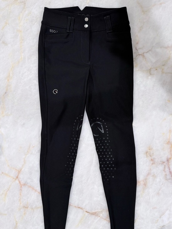 EGO7 Black JUMPING CA Performance High Waist Knee Grip Breeches